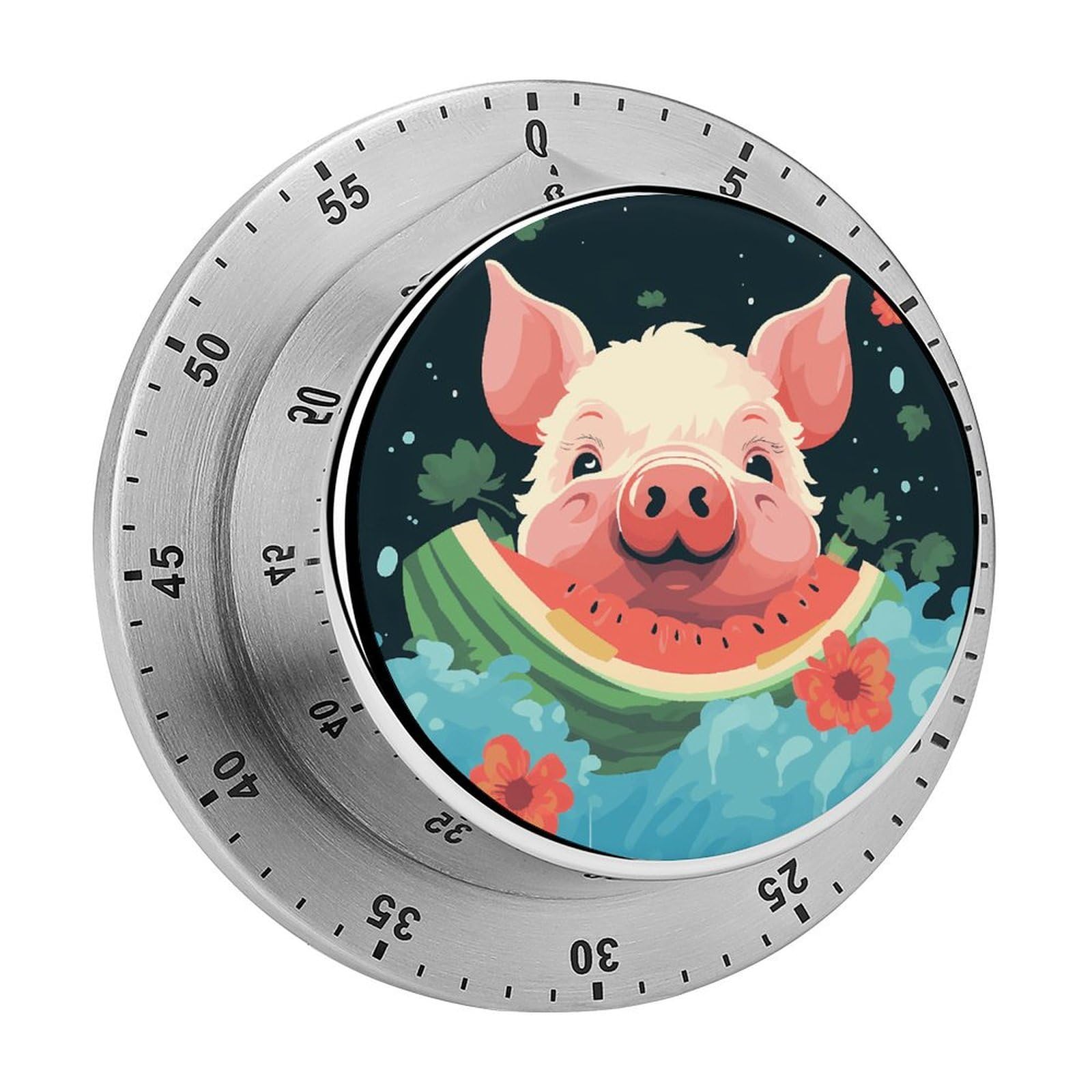 Adfgyerh Style Smiling (24) Timer For Cooking, Kitchen Timer Magnetic No Batteries Required, Mechanical Timer With Loud Alarm, For Fitness Baking Exercise Oven