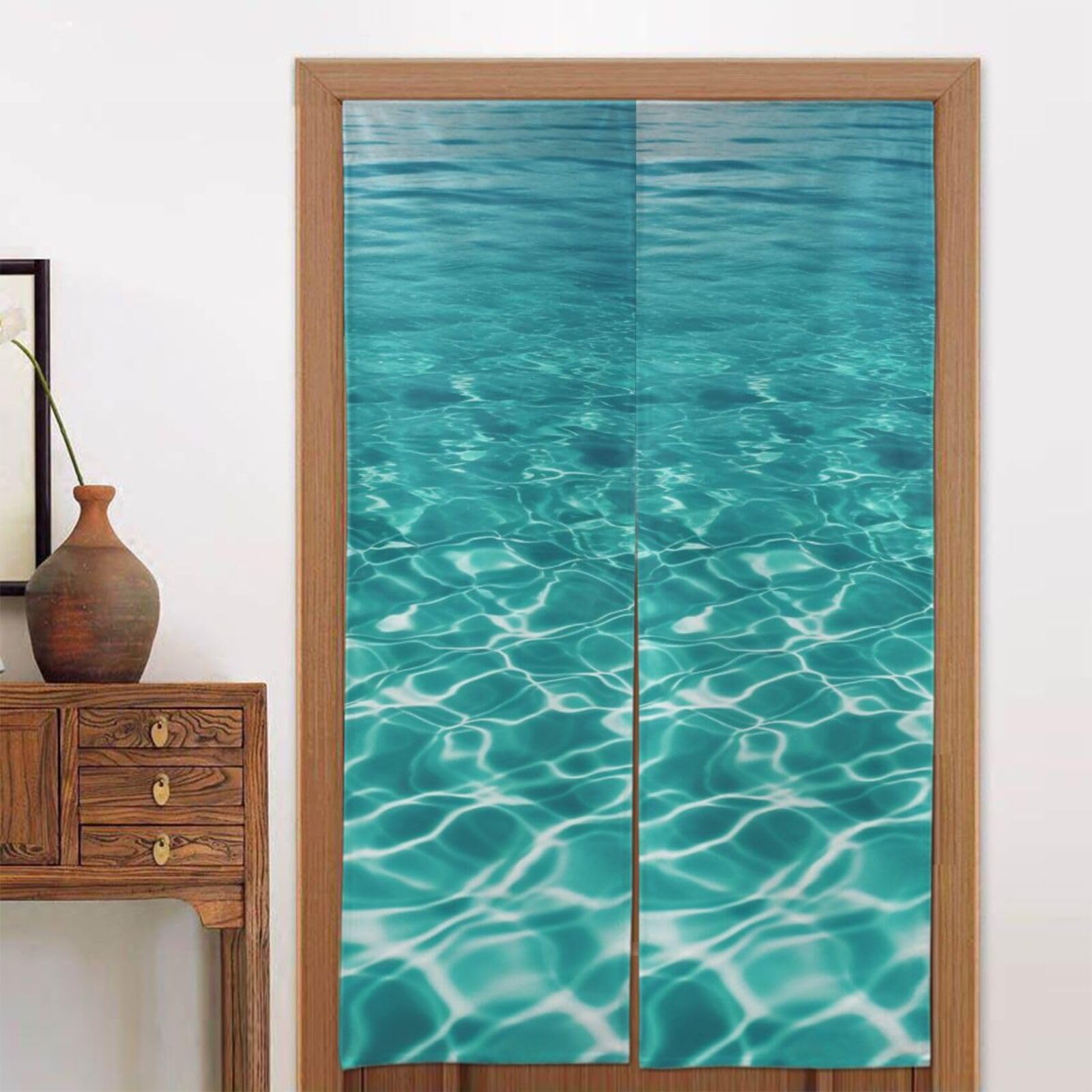 Noren Rideau Japonais Aqua Pool Séparateur de Porte Haut de Gamme