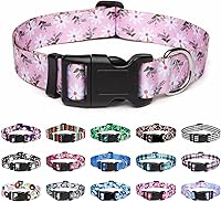 Vista 1 de Mercano Collar ajustable para perro, patrones de diseño especial, collar de nailon suave, cómodo y duradero, para perros pequeños, medianos