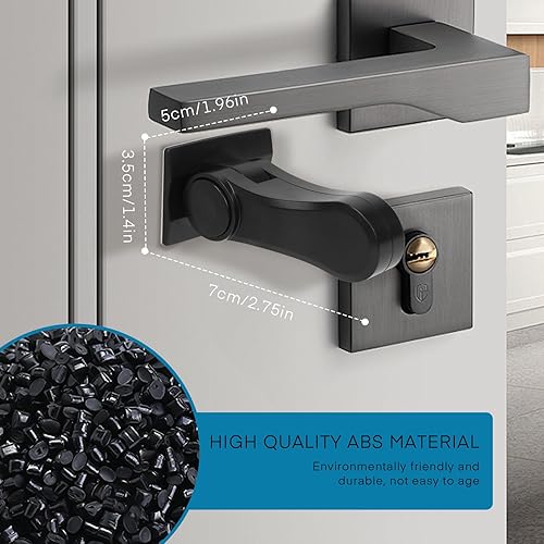 Miniatura 3 de Cerradura de palanca de puerta a prueba de niños, paquete de 2, cerraduras de puerta para seguridad de los niños, perilla de puerta a prueba de