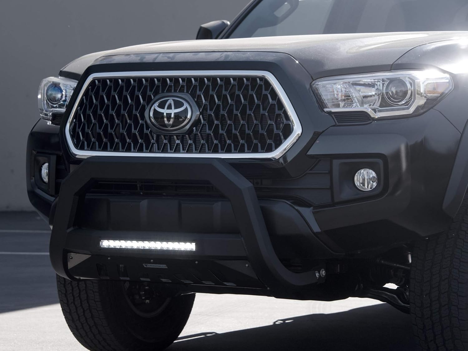 Armordillo 7178489 AR Series Bull Bar Bumper Guard with LED Light Bar - Matte Black Fits 2003-2009 Lexus GX470