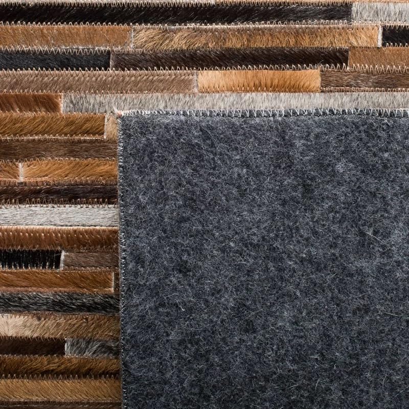 Tapete rectangular de cuero Cowhide premium 3 x 5 ft miniatura 4