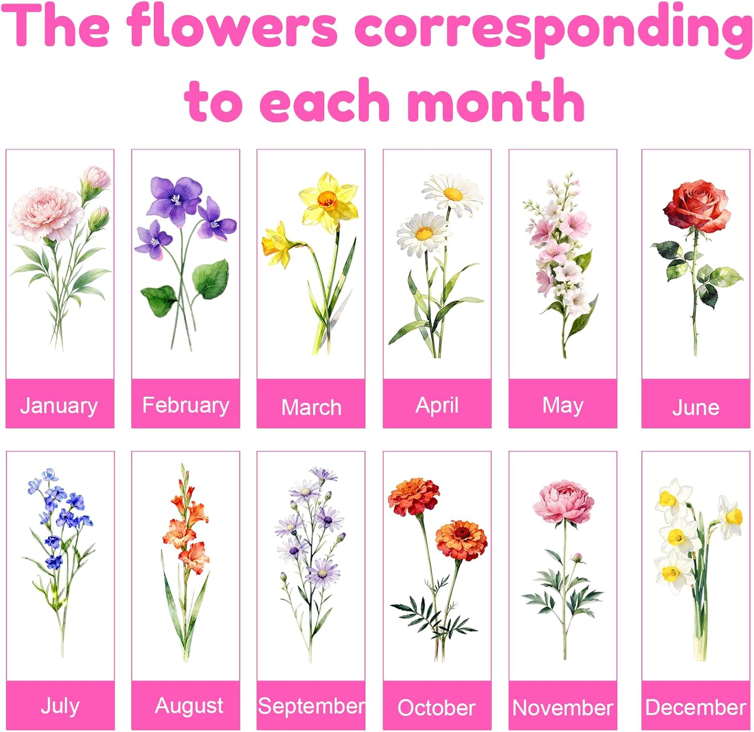 Custom Coffee Mug with Birth Flower & Name - 11oz Large Ceramic Personalized Coffee Cup for Women, Pretty Floral Tea Mugs Gift for Mom Wife Grandma Daughter Sister Coworker Best Friend Birthday - Image 3