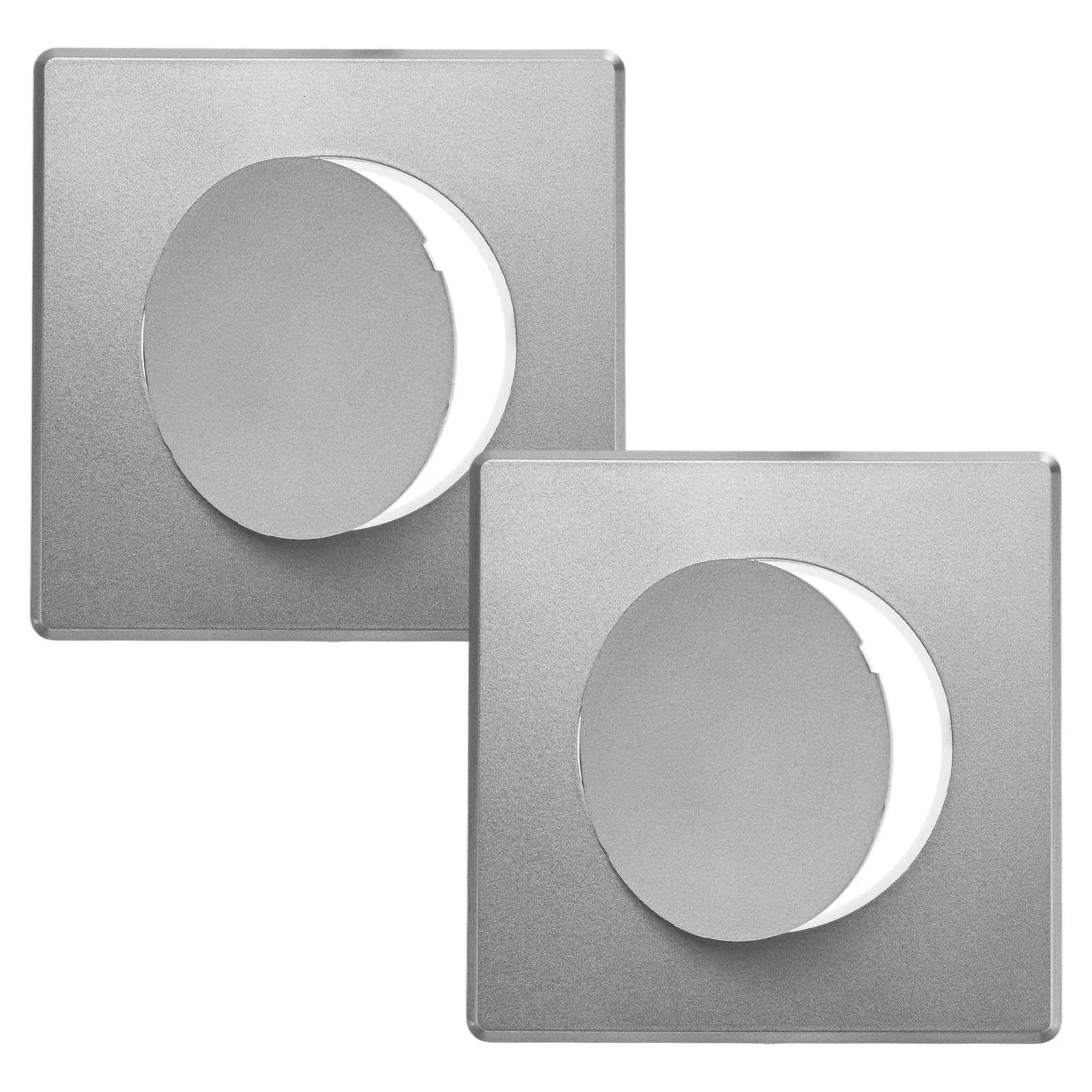 M METERXITY 2-Pack Access Panel for Drywall, 4x4 Inch Plastic Self Adhesive Wall Hole Cover Access Doors for Wiring Cable/Ceiling, Removable Plumbing Wall Panel [Grey, Round] — image 1