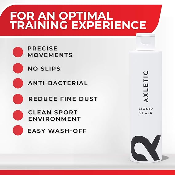 Liquid Chalk - Climbing Chalk Liquid: Must Have Gym Accessories for Gym Bag - Gym Chalk, Lifting Chalk for Pole Dancing Pole - Liquid Chalk Weightlifting - Alternative to a Chalk Ball, 100ml