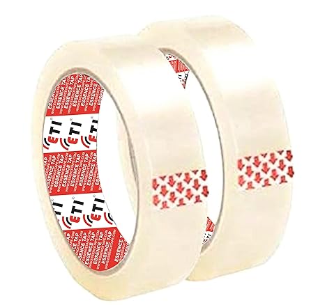 ETIPL Cello Tape 1 Inch 65M (Transparent) Set Of 2
