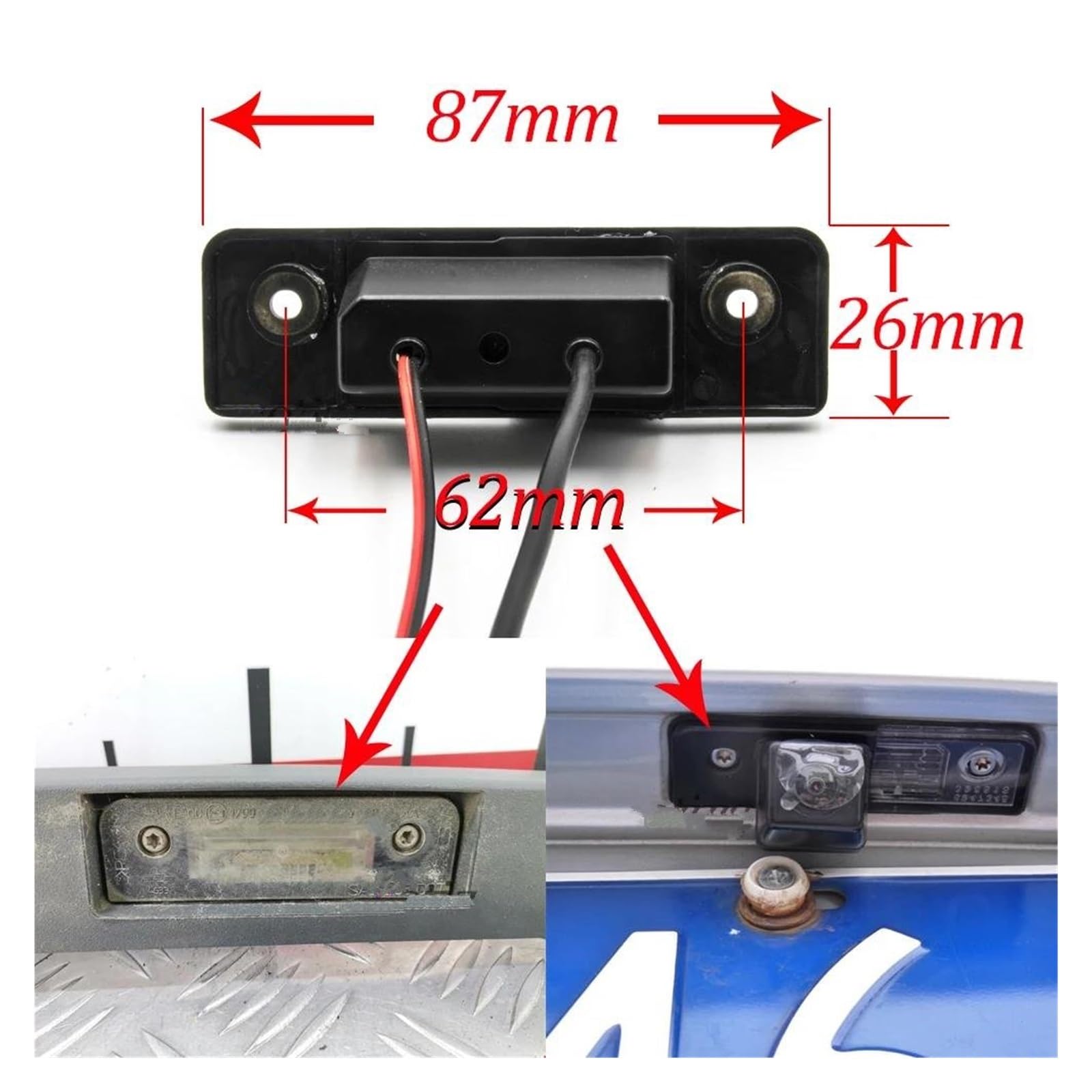 Zamiennik dla Fusion Hatchback 2005 2006 2007 2008 2009 monitor cofania parkowania samochodu CCD HD AHD kamera cofania rybie oko kamera cofania (C135 AHD 720P) (D170 AHD 720P)