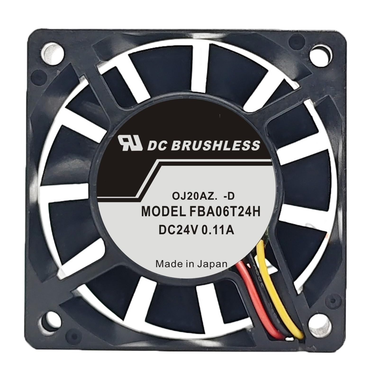 ZBWZXBDJ Cooling Fan FBA06T24H FBK06T24H DC 24V 0.11A 6cm 6015 60x60x15mm 2-Wire(FBA06T24H)