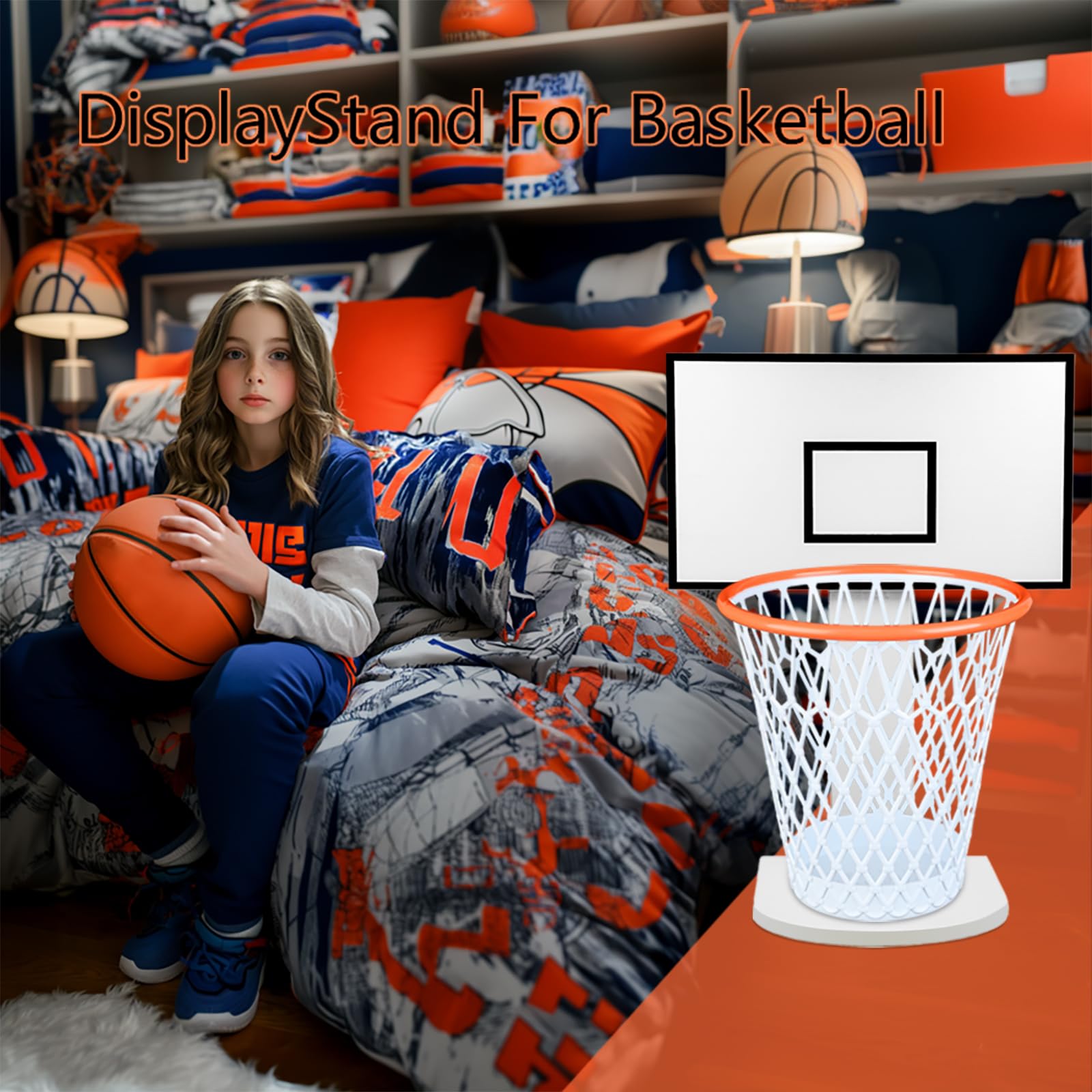 Cestini per la Carta,Cestino per Cameretta,Canestro Basket Pattumiera con Legno Tabellone,Cestini per la Carta per Casa,Camerette per Bambini,Camera da Letto,Ufficio,12L
