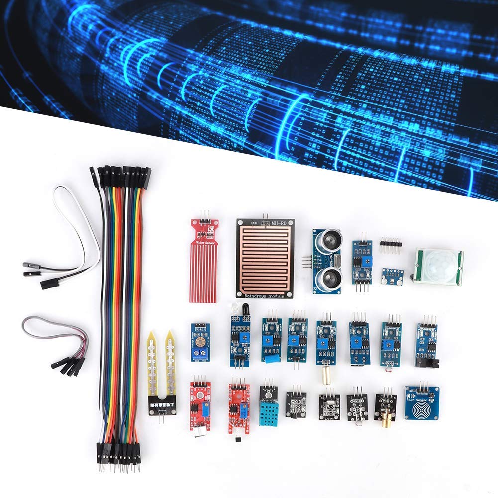 Kit de Module de Capteur pour , Composant éLectronique de Démarrage d'apprentissage DéButant 22 en 1, Compatible pour Et pour STM32