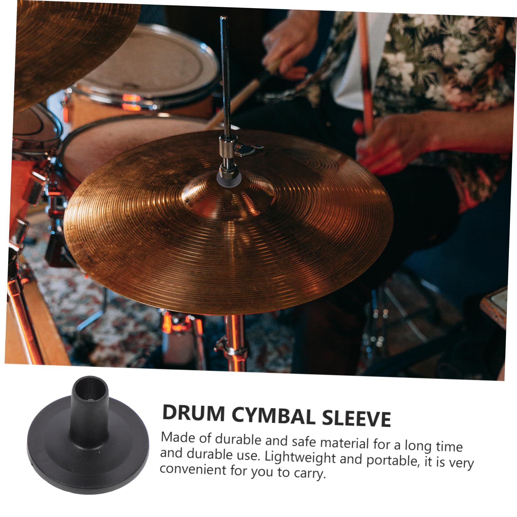 SUPVOX 50pièces Manchons De Cymbales Pour Kit De Batterie Accessoires De Remplacement Pour Avec Flasque Adaptés Aux Cymbales Standard