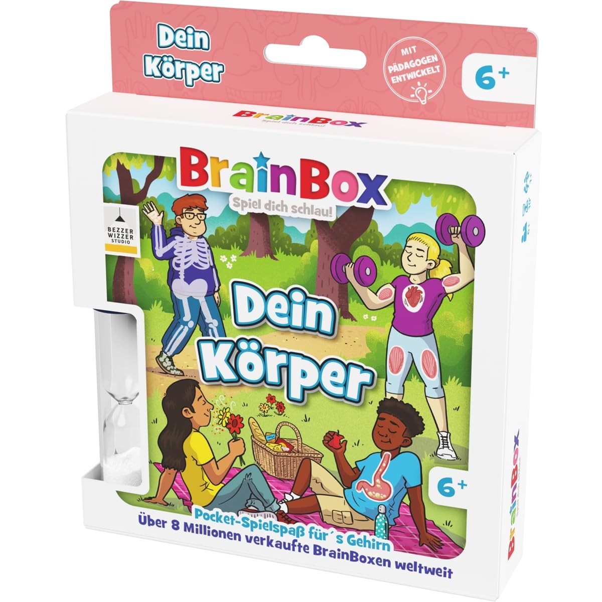 Brain Box 2054905 Pocket Edition Your Body, Compact Educational Game, Memory Game, Quiz Game, Travel Game for Children from 6 Years