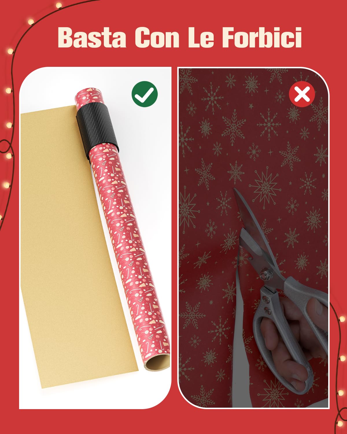 Taglierina per carta da regalo scorrevole Utensili da taglio natalizi L'utensile da taglio per carta da regalo taglia la linea perfetta una sola volta – acquista a prezzi convenienti sul marketplace