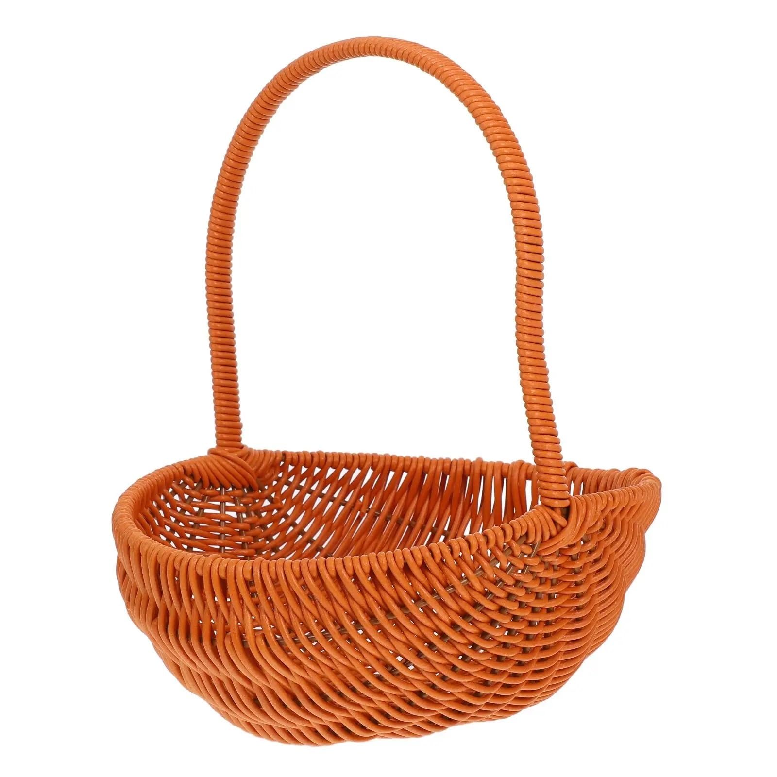 Cestino per Uova, Raccolta di Verdure Cesti da Giardino Plastica Fiori Vimini Cibo Uova Pagnotta Pane