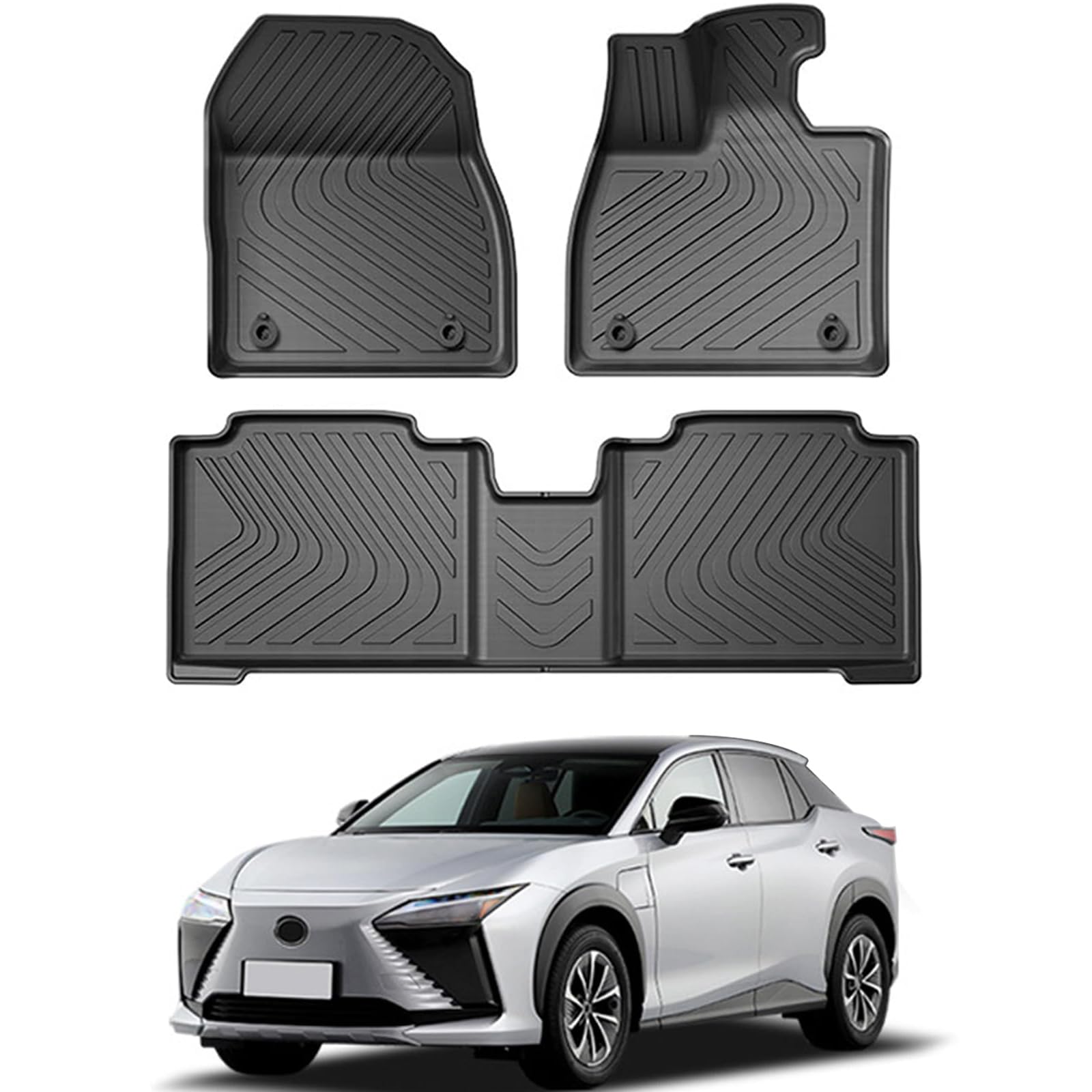 Amazon | MUMAREN レクサス 新型 RZ RZ450e 2023年用 3Dフロアマット 