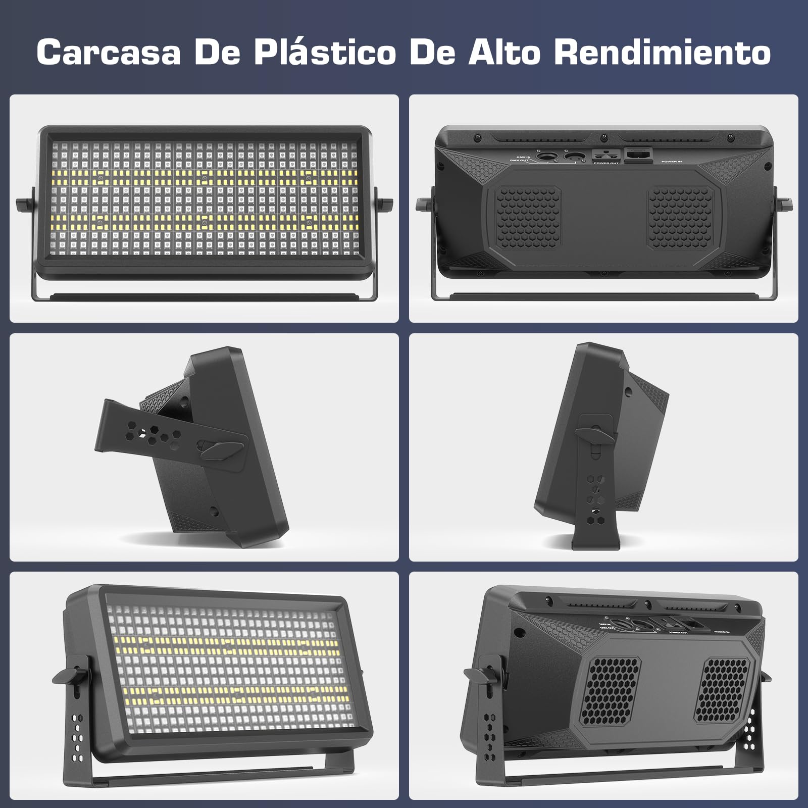 2 pezzi 150W LED RGBW Wallwasher 450 LEDs Barra Luminosa Stroboscopica Effettouce Luce da discoteca con Telecomando per DJ Discoteca Luci da Palco Bar Interno ed esterno Illuminazione