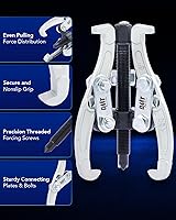 Vista 6 de Orion Motor Tech Juego de Extractor de Engranajes, 3" 4" 6" Kit de Extractor de 3 Mordazas para Remoción de Polea Engranaje Rodamiento Volante