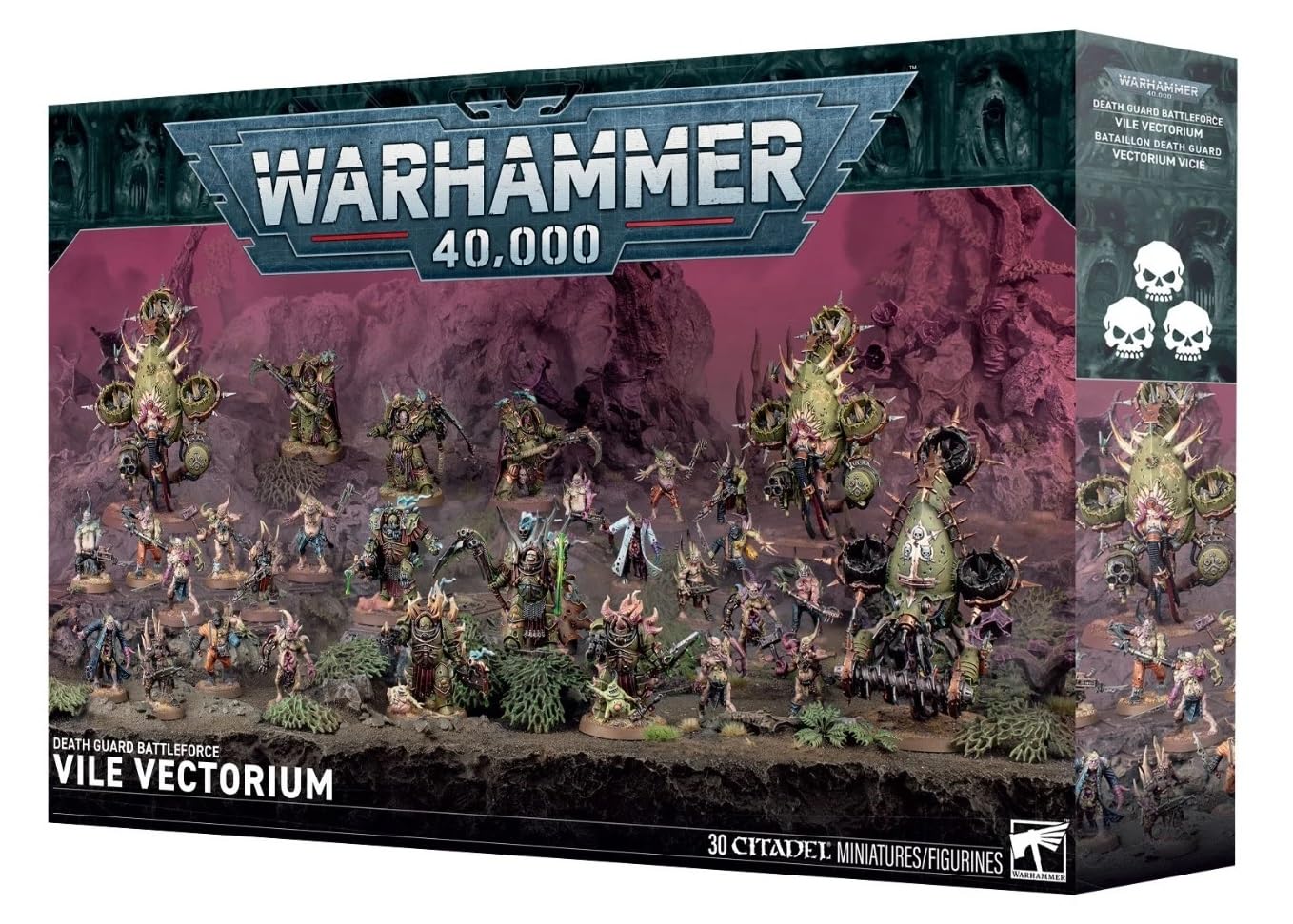 WARHAMMER デスガード バトルフォース「VILE VECTORIUM」 Amazon.com: Warhammer 40K Death Guard Vile Vectorium Battleforce