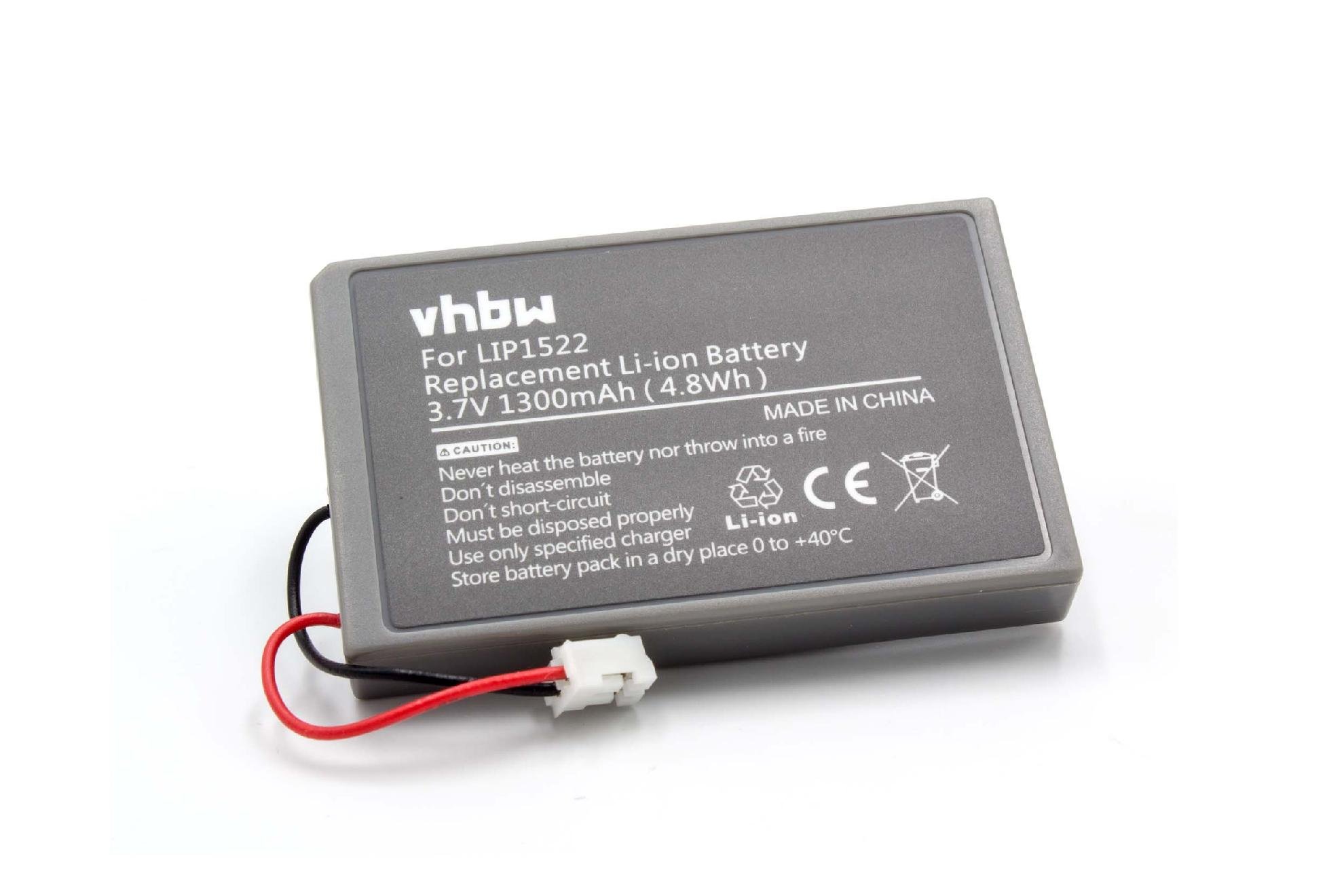 vhbw 2x batteria sostituisce Sony Lip1522 per controller (1300mAh, 3,7V, Li-Ion)