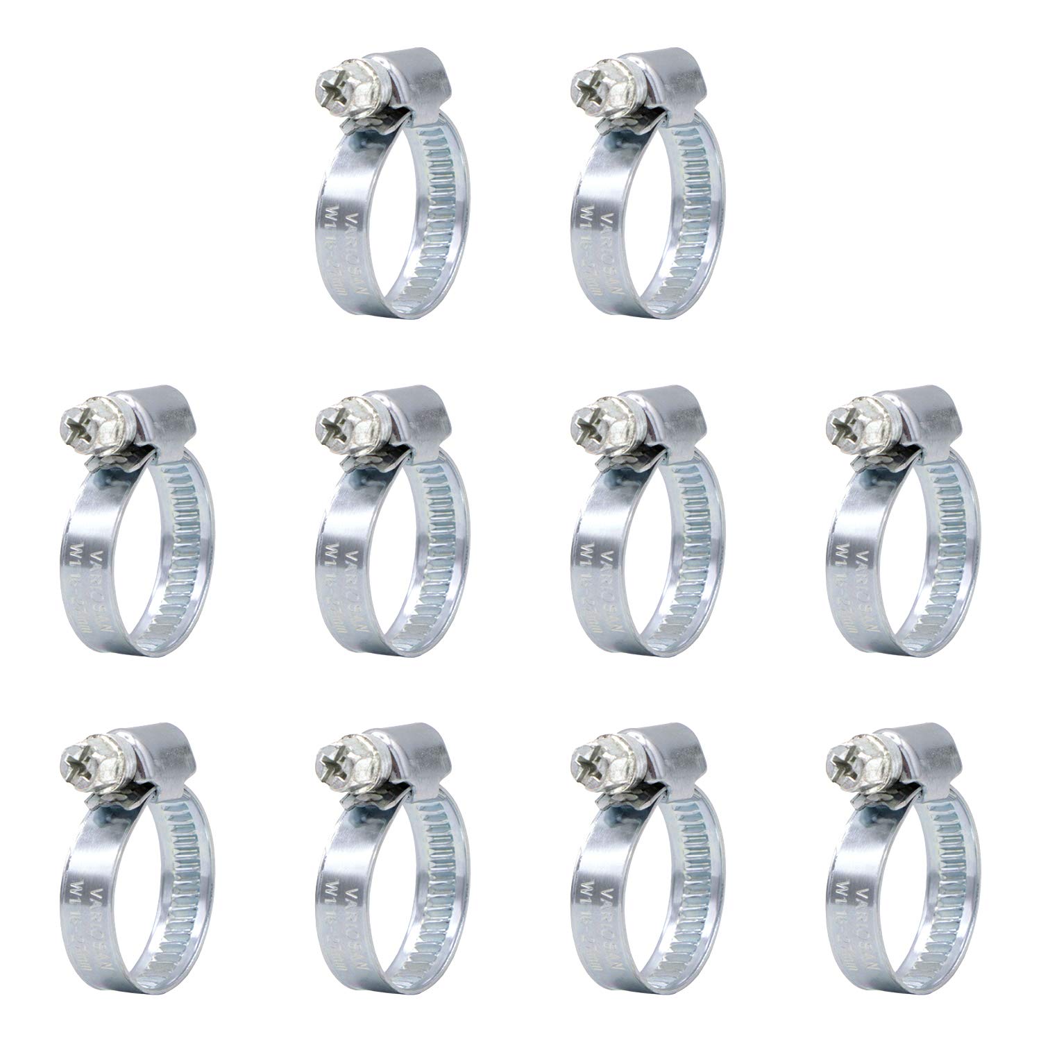 VARIOSAN Fascetta Stringitubo Set 11077, 10 pezzo, Campo di serraggio 16-27 mm, Larghezza 9 mm, W1