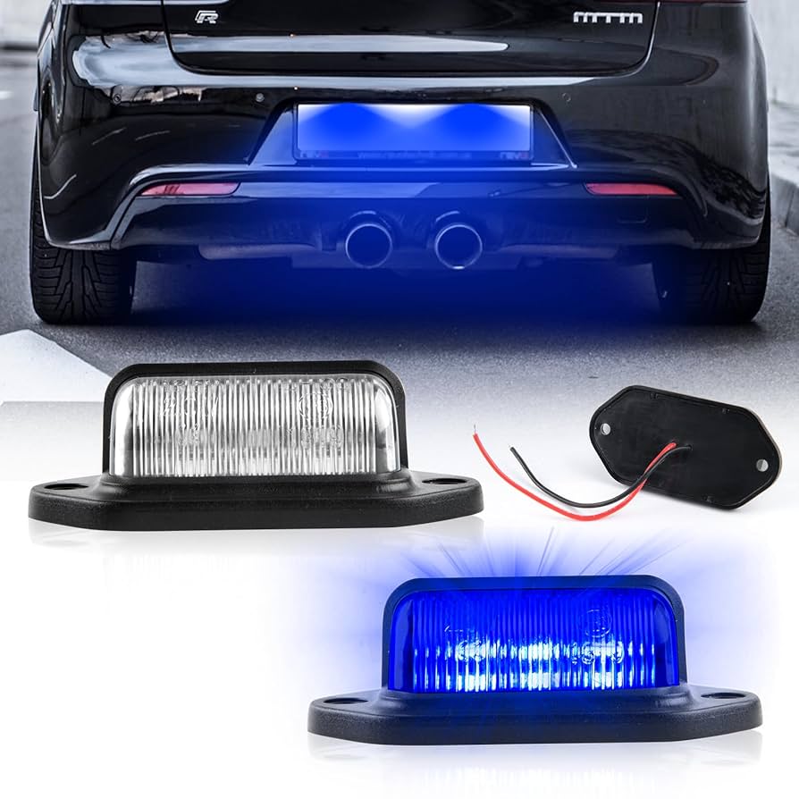 N様　6点 Amazon | POPMOTORZ ライセンスランプ LED ナンバー灯 青 6連