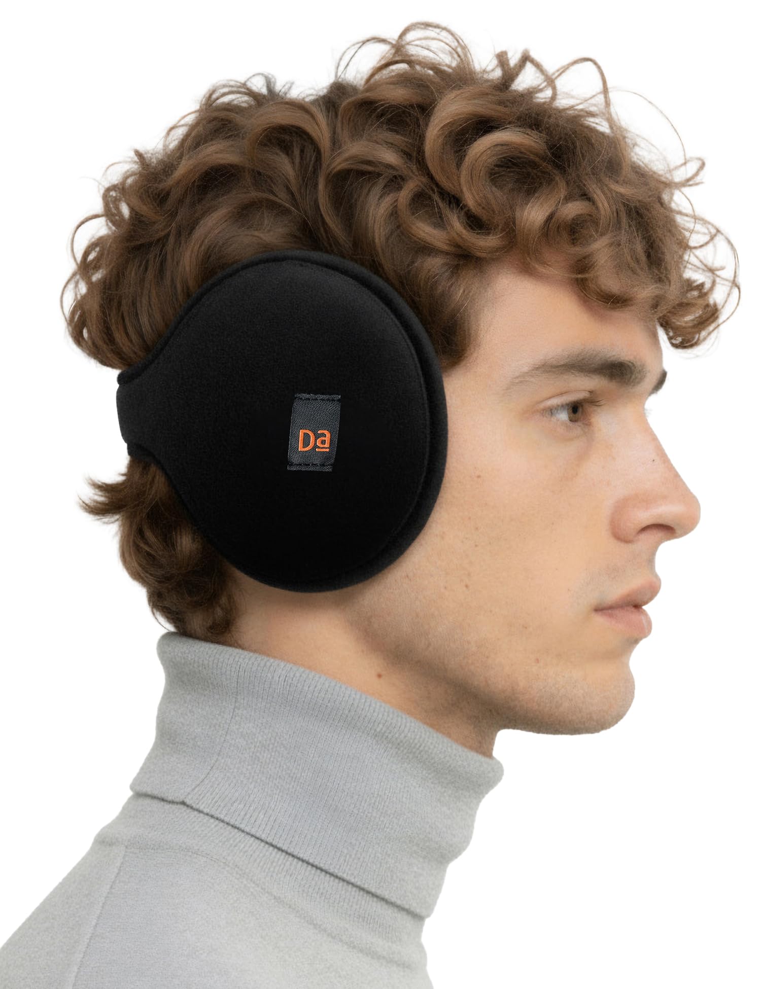 Ear Muffs, Inner Fur Lining, Lightweight, Adjustable For All Head Sizes - Da Black