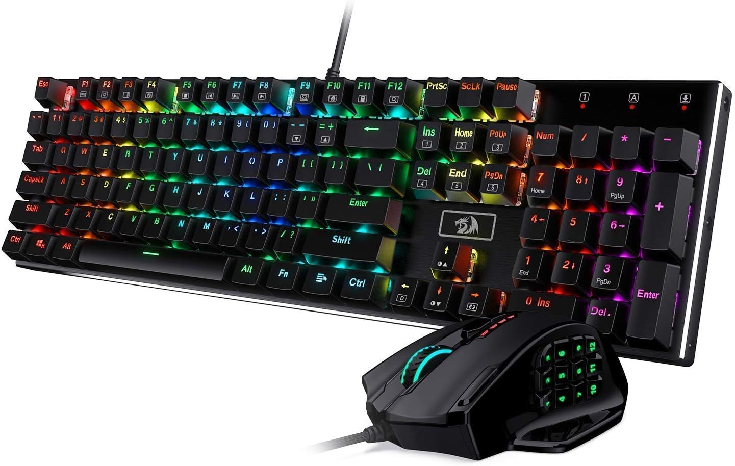 Redragon K556 RGB Mechanical Gaming Keyboard M908 MMO