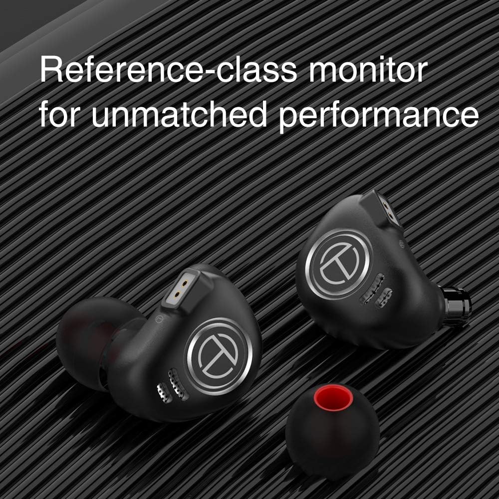 Best Review TRN V90 HiFi Earphone,in Ear Earphone 1 Dynamic & 4 Balanced Armature Driver Stereo Bass IEM, Metal in Ear Headphone, Stage/Studio in Ear Monitor with Detachable 2 Pin Cable (Black with Mic)