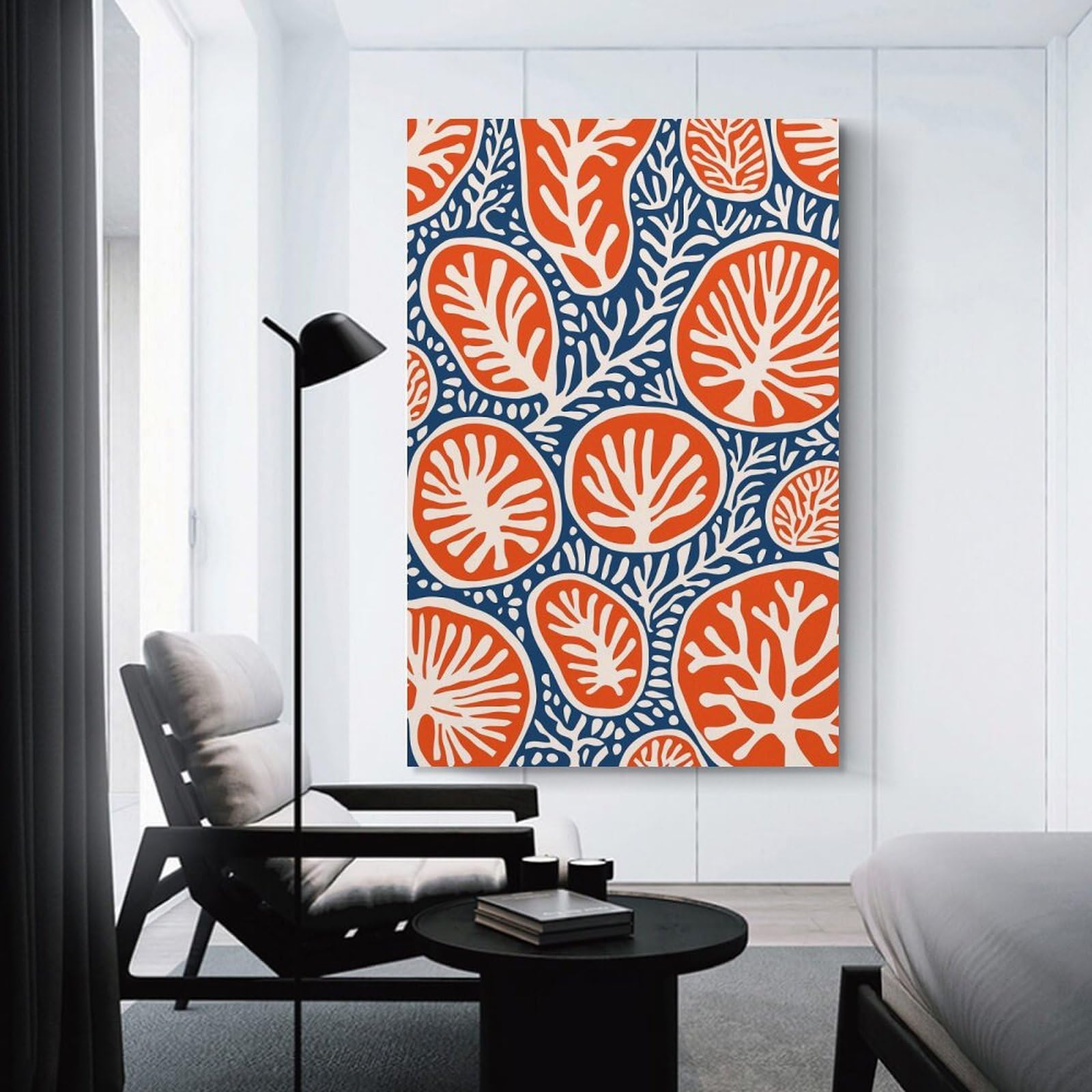 Junmoney Canvas Wall Decor Bohemian Coral Reefs, 20x30inch(50x75cm), for Flats, Guest Rooms Or Compact Rooms, A Simple Refresh for Blank Walls