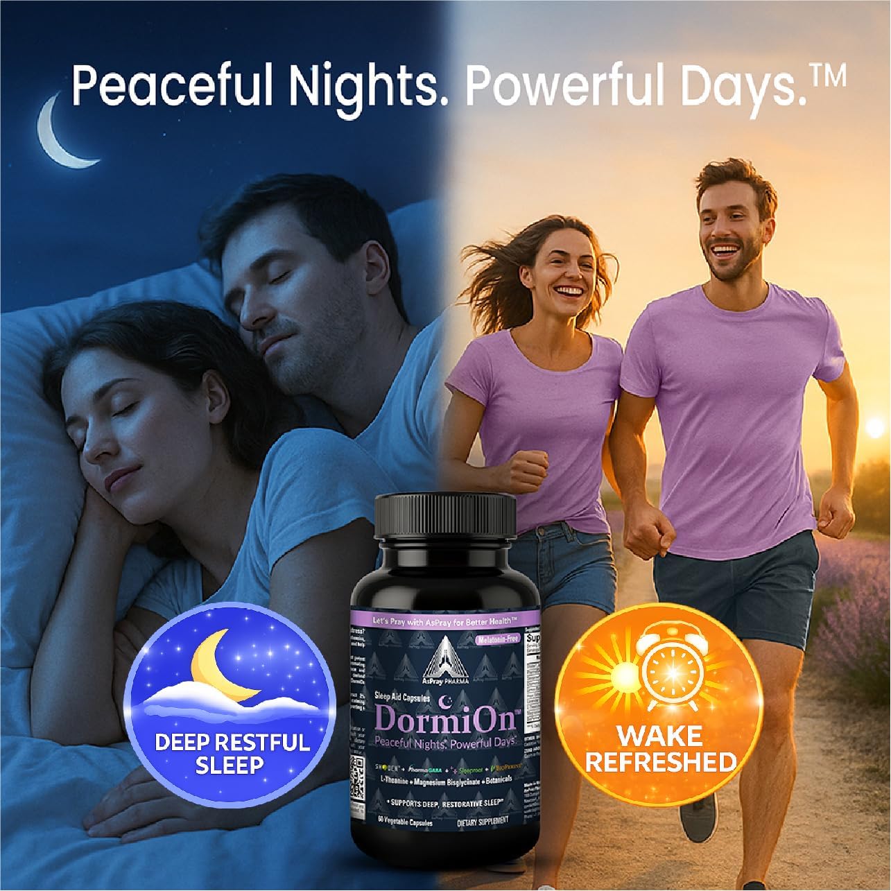 DormiOn™ Melatonin-Free Sleep Aid with 10-in-1 Clinically-Proven Ingredients. Supports Relaxation, Stress & Cortisol Balance and Restore Healthy Sleep Rhythm — No Grogginess. No Habit Forming. - Image 10