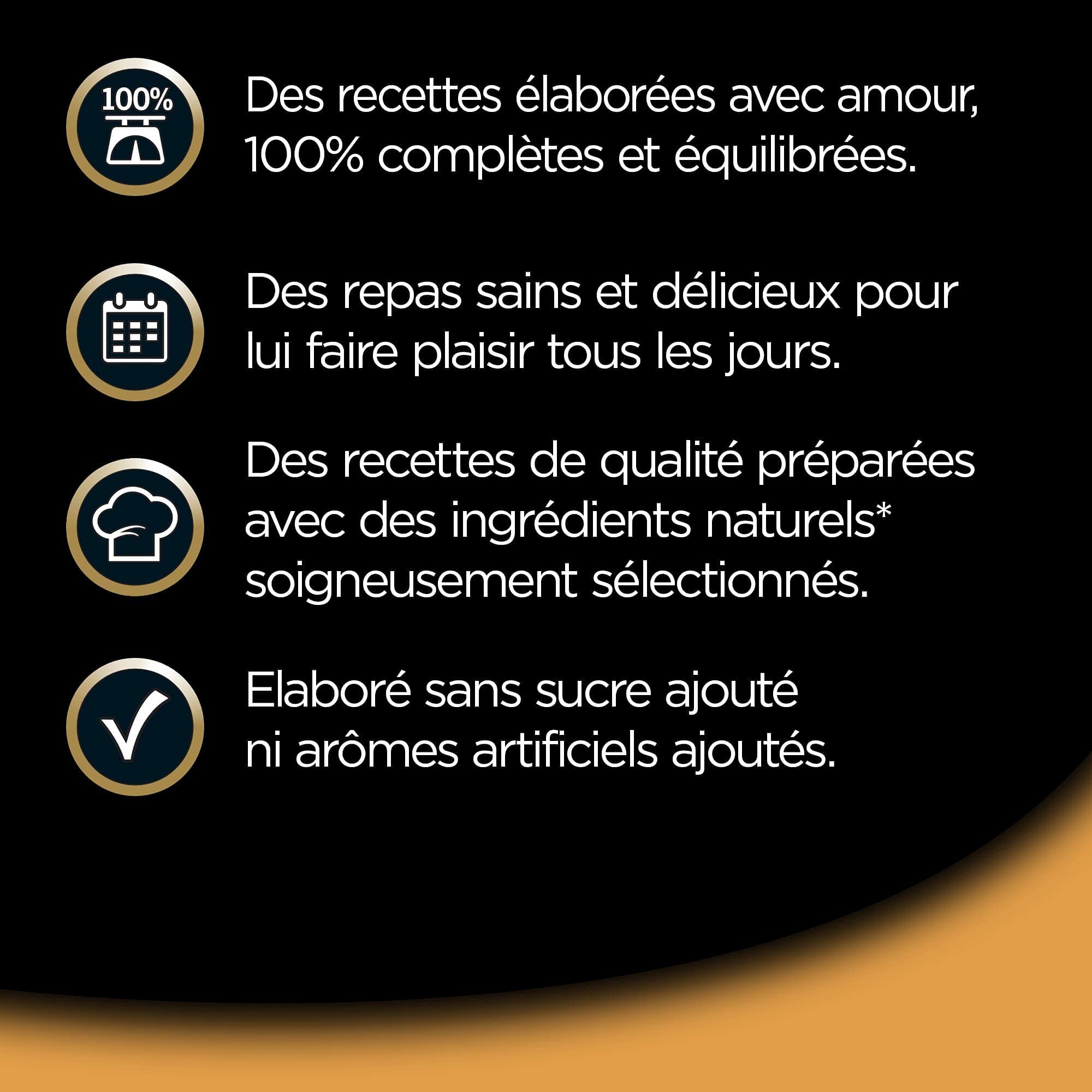 CESAR Pasto per cani – 24 vassoi (set di 3 confezioni 8 x 150 g) – Pasta per cani in salsa – manzo/pollo/agnello/tacchino – Cibo completo ed equilibrato con ingredienti naturali