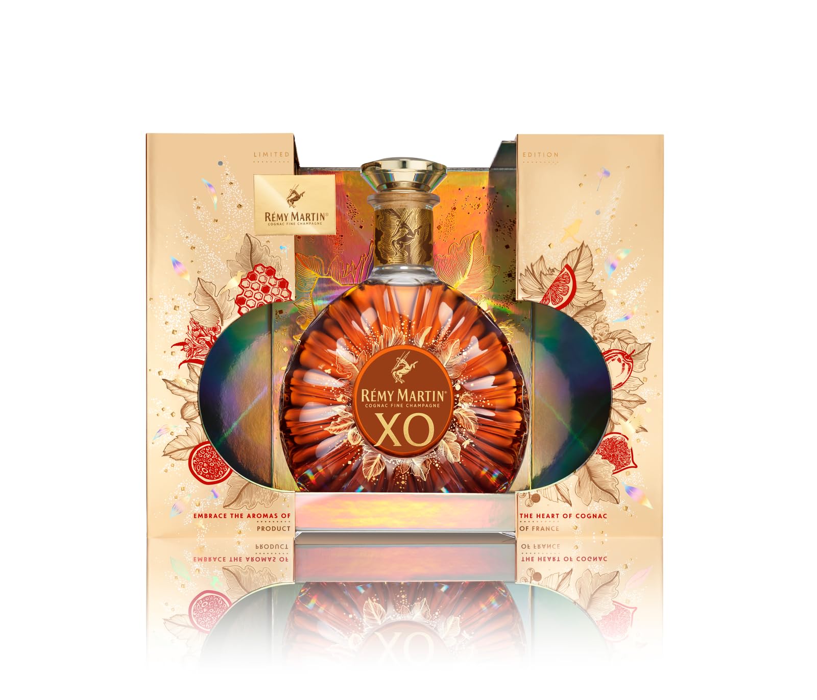Rémy Martin XO 70cl Premium Pack - Cognac Fine Champagne. Note di Frutta Candita, Spezie e Cacao. 40% Vol.; Idea Regalo Esclusiva