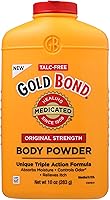 Gold Bond Medicated Talc-Free Body Powder: Anti-Itch, Cooling, Moisture Absorbing Relief for Women & Men - 10 oz