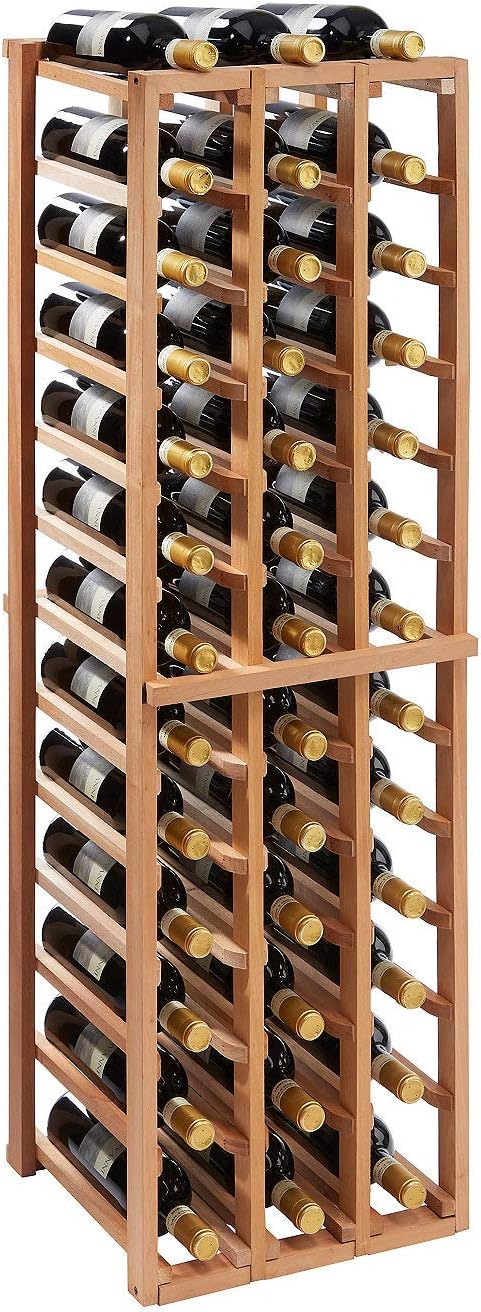 Estante para vino Wine Enthusiast N'FINITY 4 pies, 3 columnas, caoba, 36 botellas miniatura 2