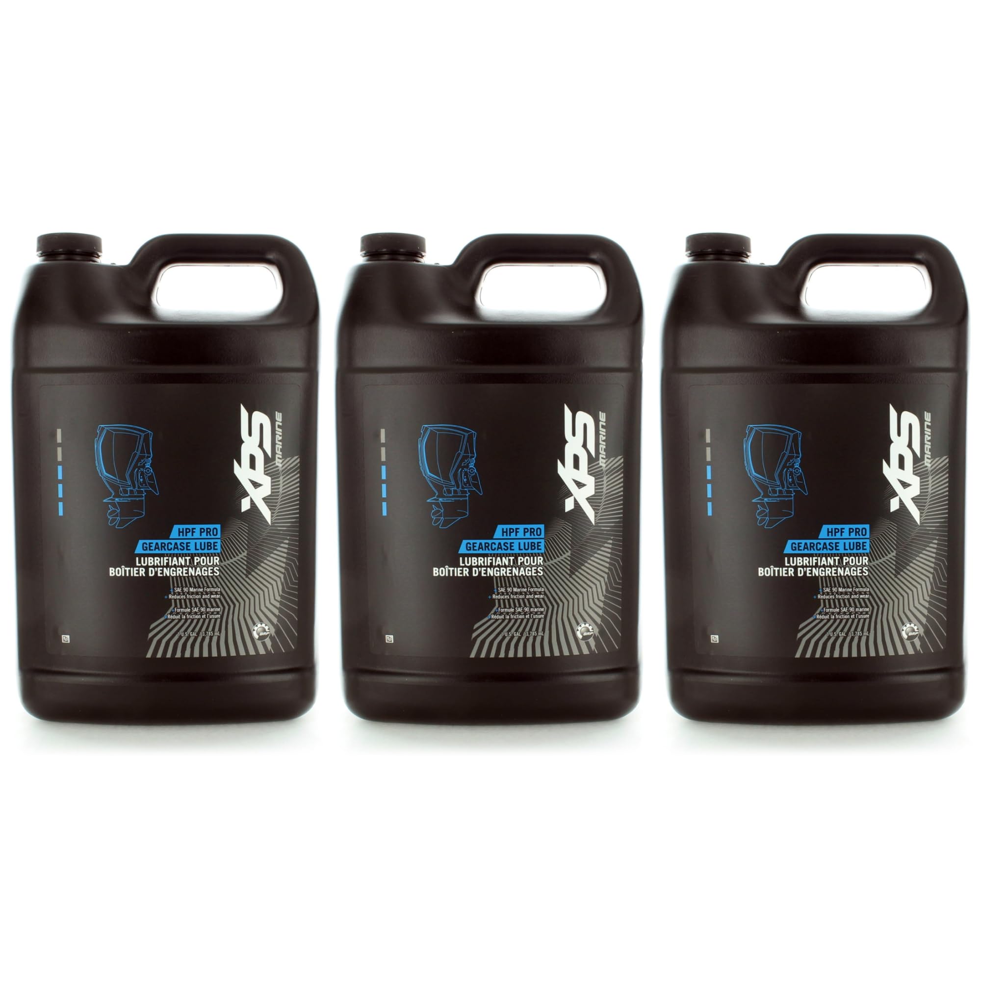 Evinrude Johnson/OMC New OEM Gallon XPS HPF Pro Gear Lube, QTY 3, 0779758
