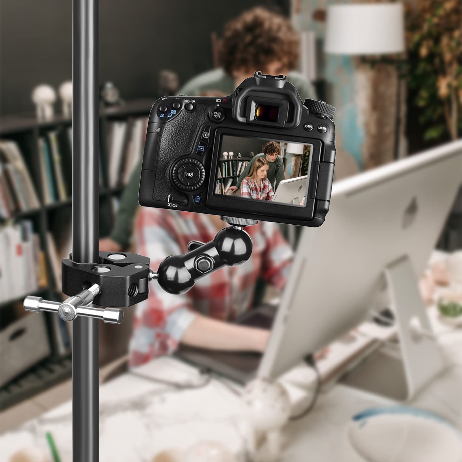 Morsetto Super Clamp R094 Con Magic Arm - Per Tubi Fino A 6cm | Testa A Sfera Per Fotocamera/GoPro