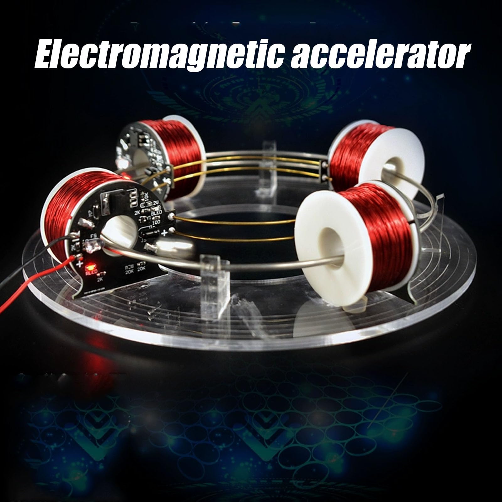 4/6 pierścień cewki, akcelerator elektromagnetyczny, bezszczotkowy cyklotron, model nauczania fizyki, instrument demonstracyjny nauki, do eksperymentalnego nauczania, nauki, prezenty DIY