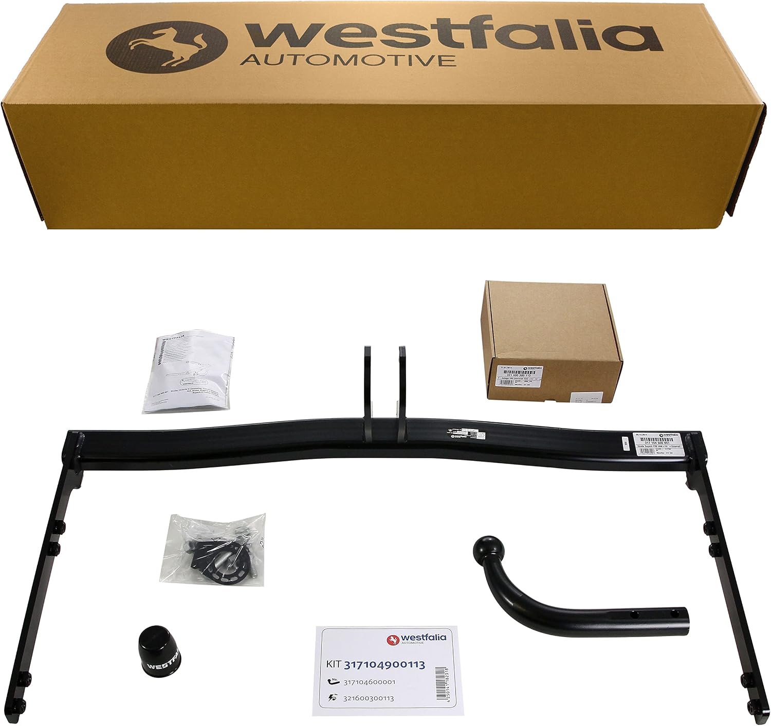 Westfalia Fixed Towbar for Skoda Superb Saloon/Estate II (06/08-05/15) and Skoda Octavia Saloon/Estate II (01/05-12/13) - Includes 13-pin Vehicle-specific Wiring Kit