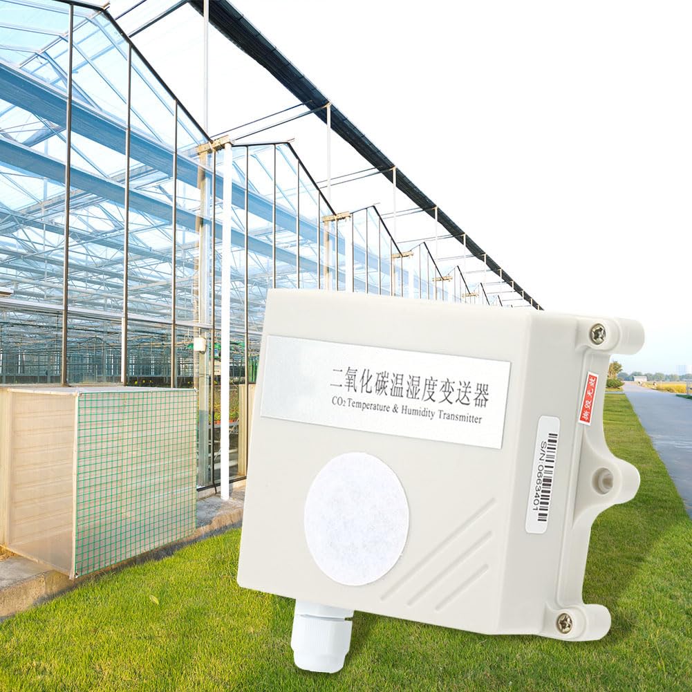Detector de Sensor de CO2 Transmisor de dióxido de Carbono Tecnología de calibración infrarroja de Alta precisión Comunicación 485 Protocolo Modbus RTU Material de PVC montado en