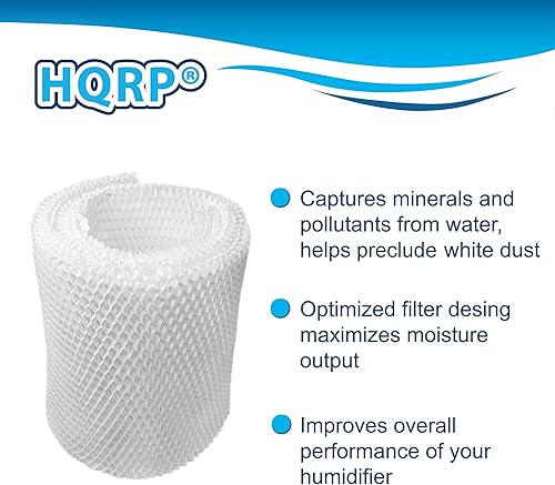 Miniatura 7 de HQRP Filtro de mecha humidificador compatible con Kenmore 14906 EF1 EF-1 Emerson MoistAir MAF1 MAF-1 humidificadores de aire evaporativos estilo