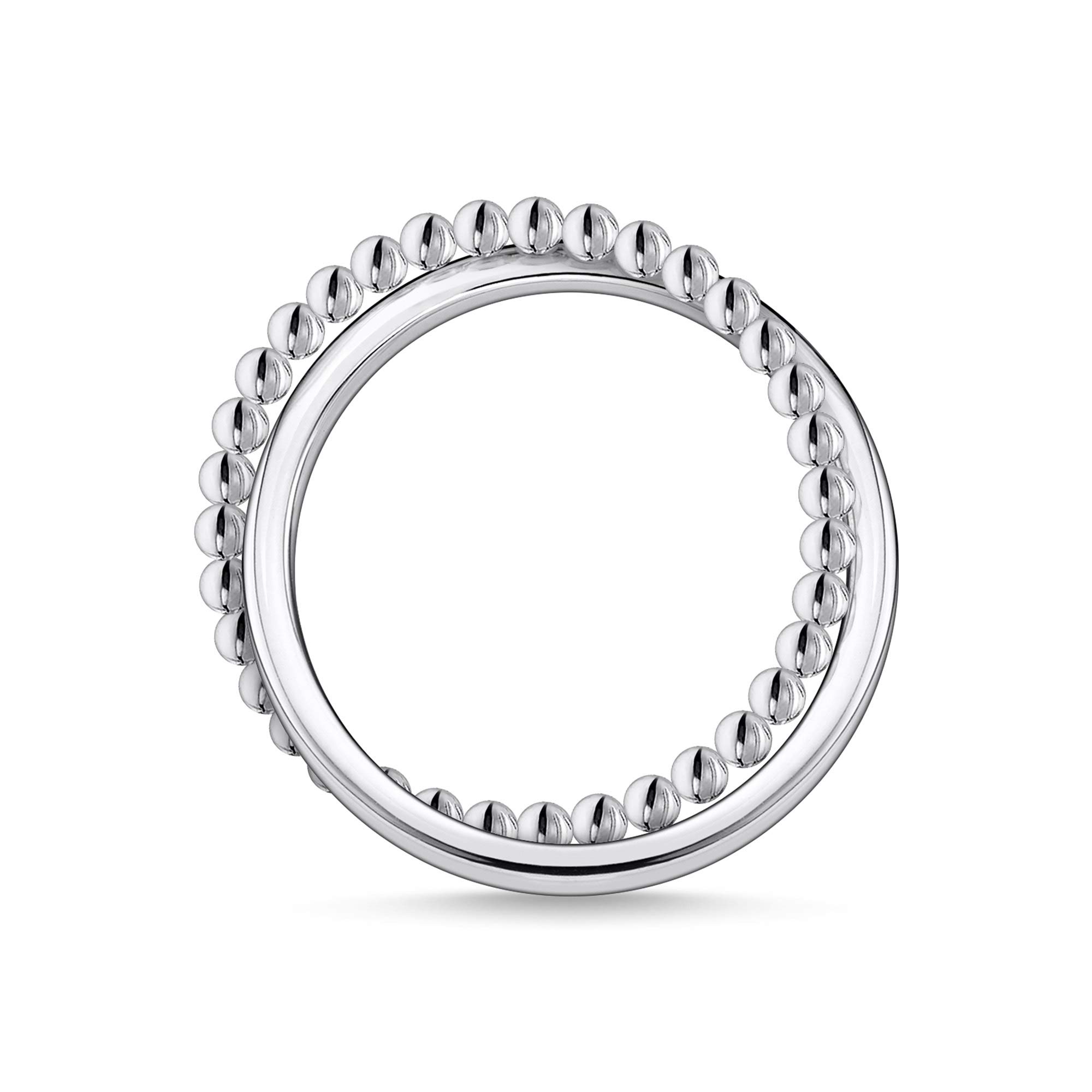 THOMAS SABO Ring doppel Kugeln silber 925 Sterling Silber TR2321-001-21