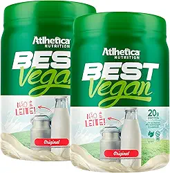 Kit 2x Best Vegan 500g - Formula Blend Vegano - Proteina da Ervilha e Arroz Atlheticanutritioon (2x Potes 500g, Original)