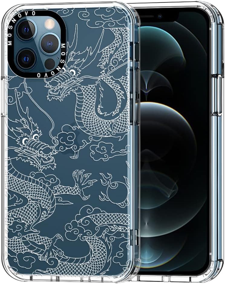 MOSNOVO Compatible with iPhone 12 Pro Max Case, [Buffertech™ 6.6 ft