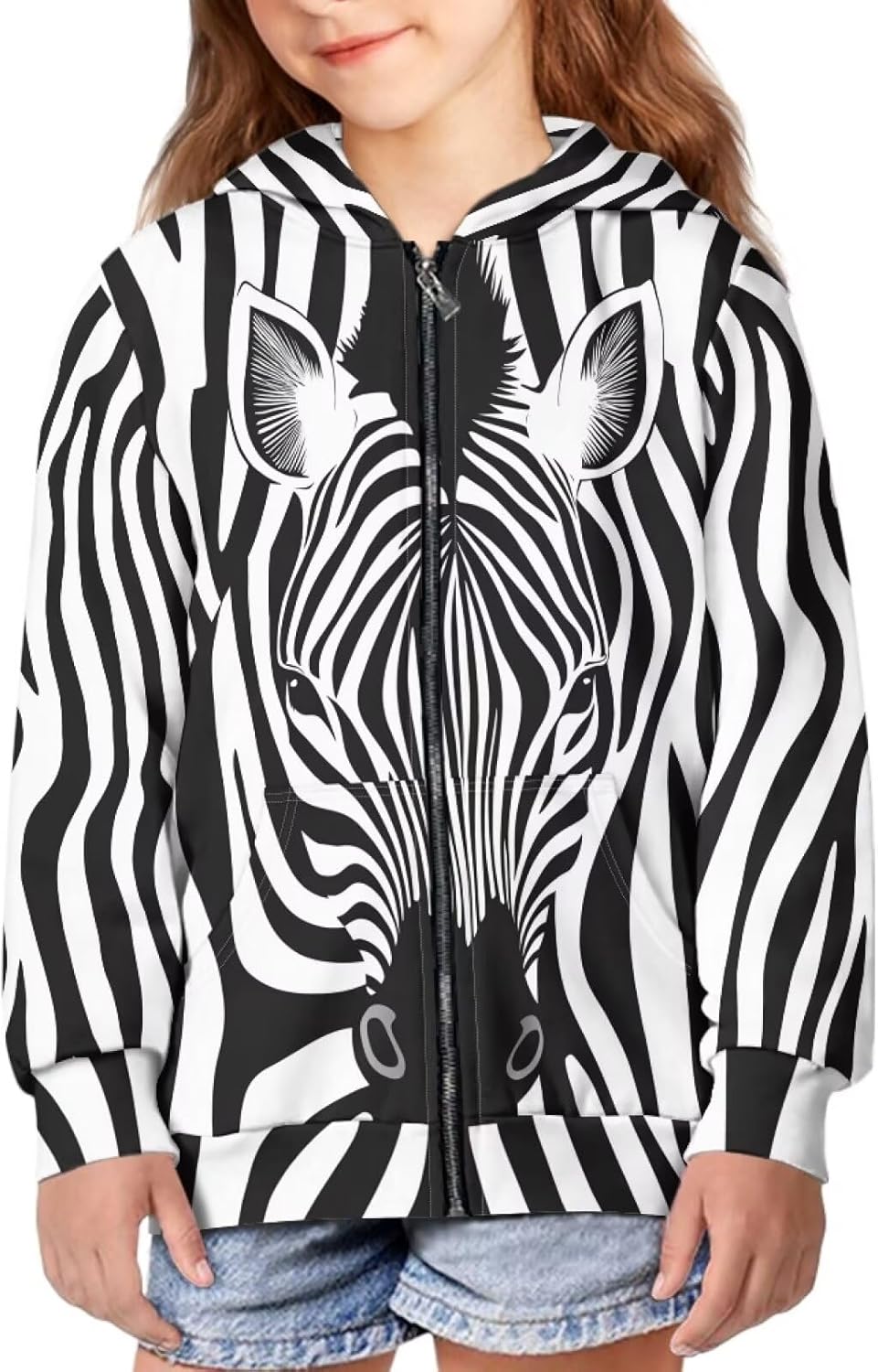 Zip Up Hoodies for Boys Girls Warm Long Sleeve Hooded Sweatshirts Kids Lightweight Soft Zipper Jackets with Pockets - Image 4