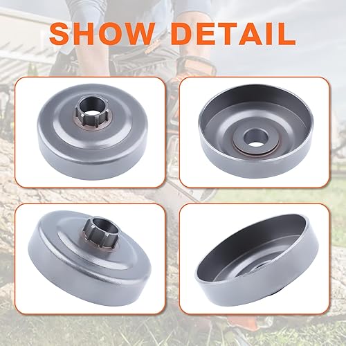 Miniatura 6 de Kit de rodamiento de piñón de llanta de tambor de embrague 3/8"-7T para Husqvarna Husky 261 262 262XP 254 Motosierra 501455403 Impulsión de bomba