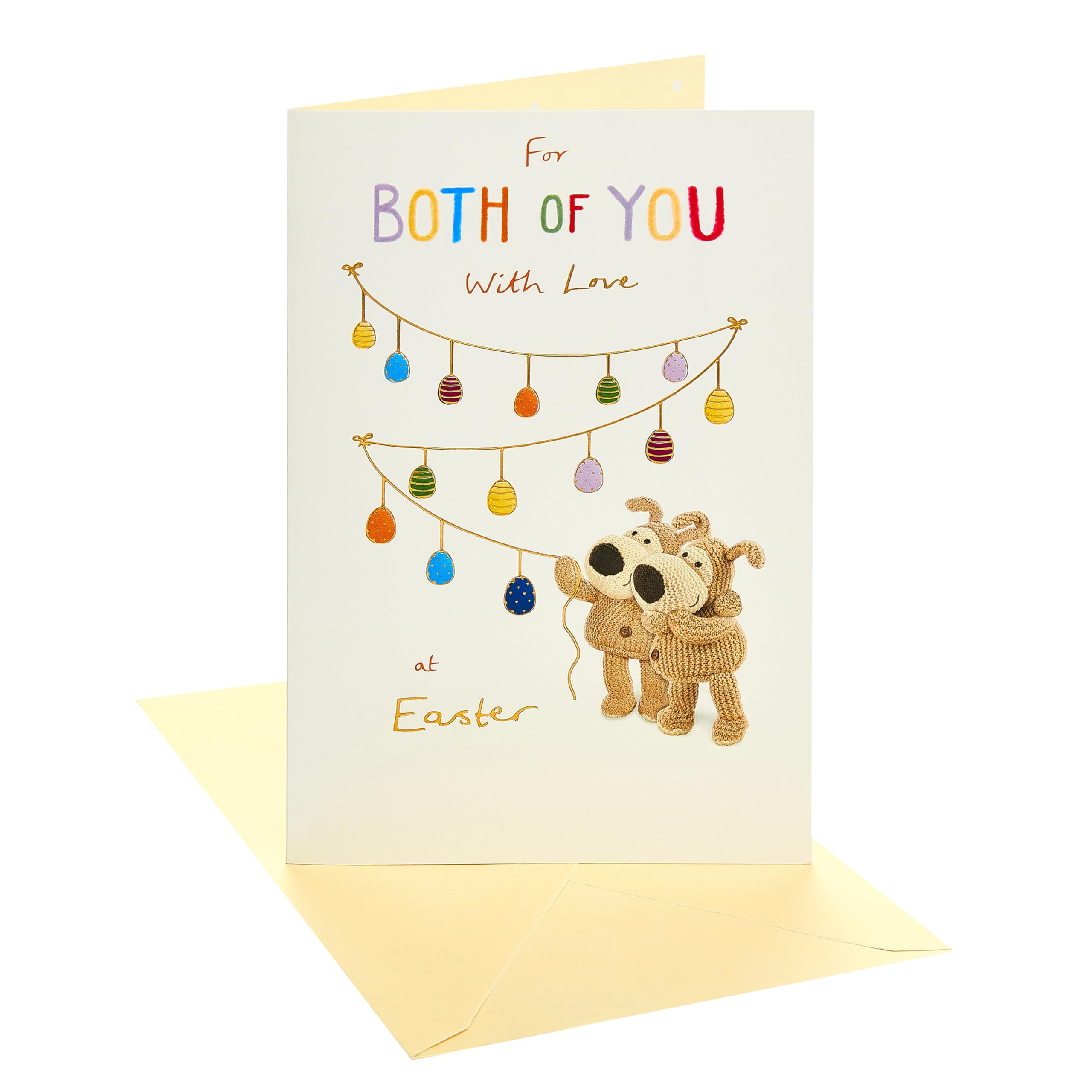 Boofle | Easter Card | Her/Him | Cute Design | With Envelope | 14.9 x 22.9 cm