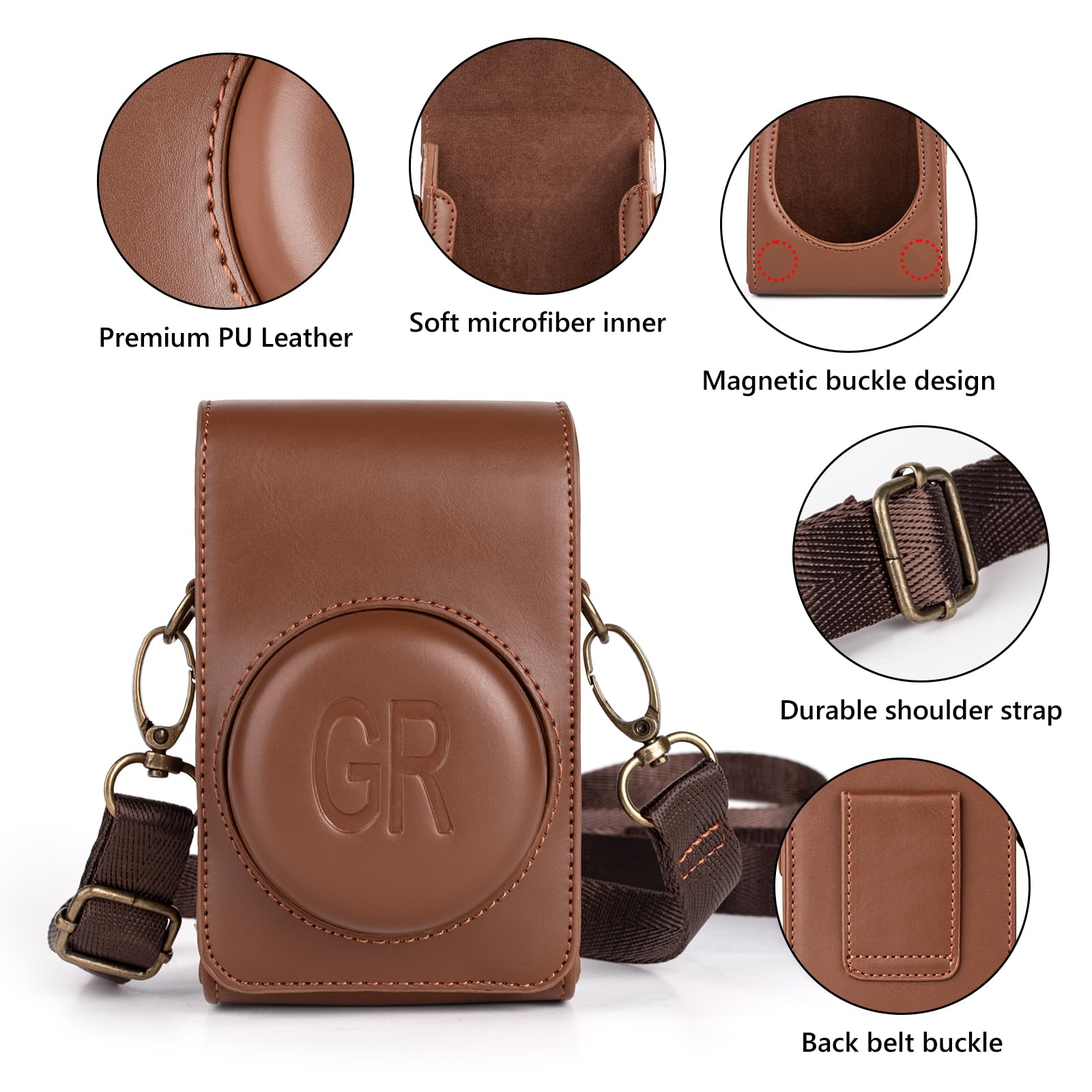 RICOH GR IIIx レザーケース付き Amazon.com : kinokoo Case for Ricoh GR/GR II/GR III/IIIx/GR