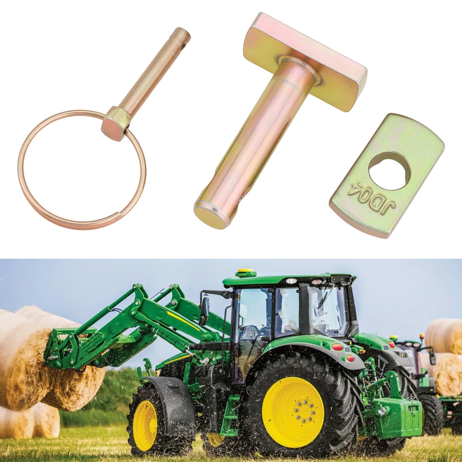 SG Store Kit de Pasador de Enlace de Elevación Inferior de Tractor de 16mm R105229 Compatible con John Deere 3033R 3038R 3039R 3045R 3046R