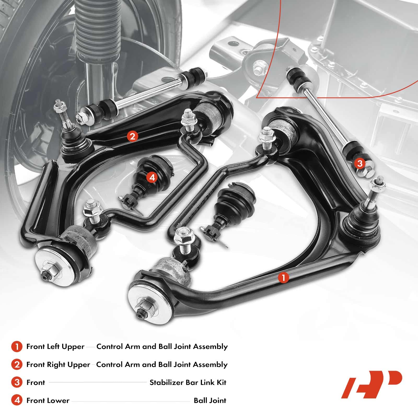 Front Struts Wheel Bearings Tie Rods For 02-03 Mercury Mountaineer Ford Explorer