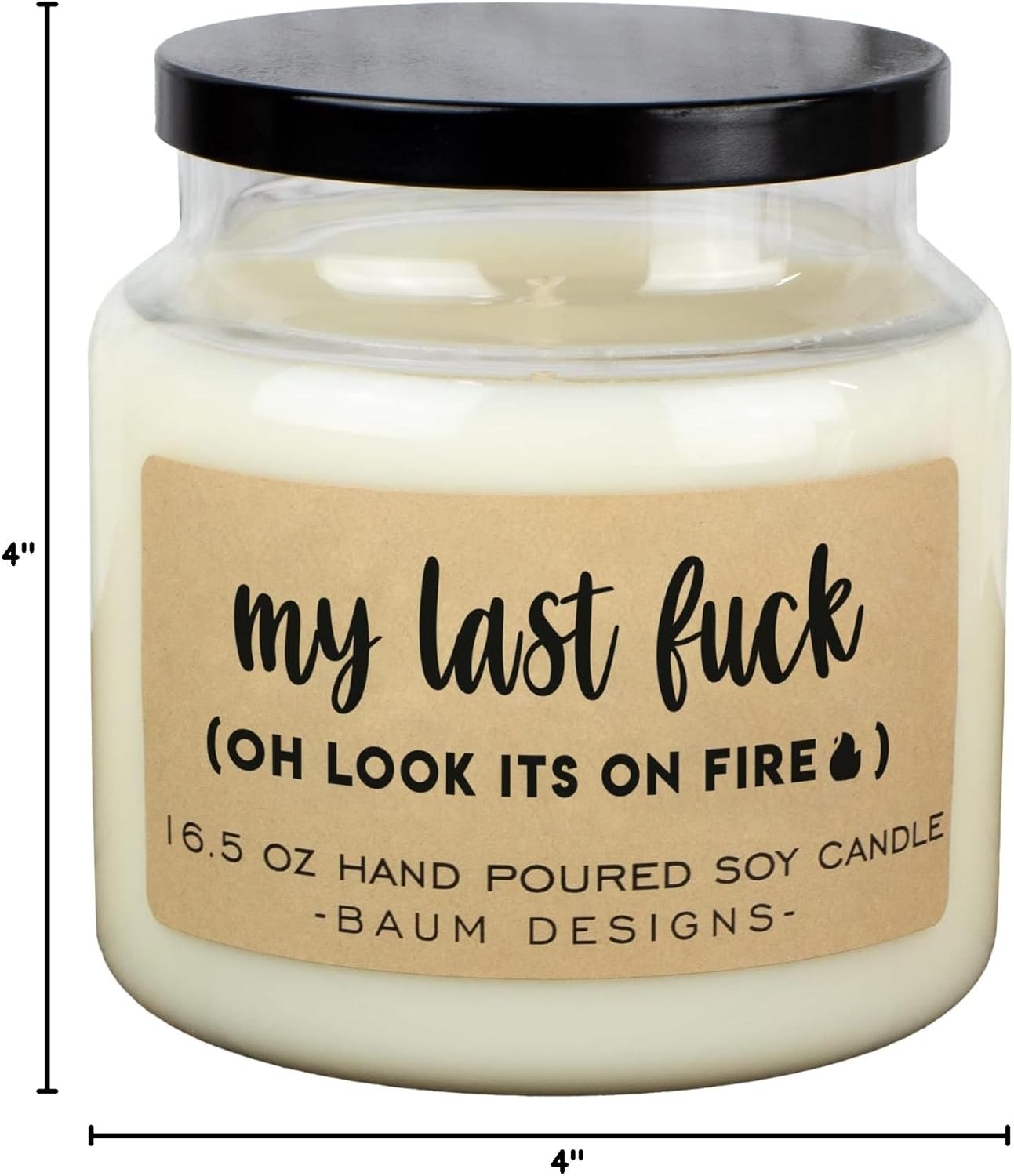 My Last Fuck, Oh Look It's On Fire Soy Candle (Eucalyptus Spearmint)